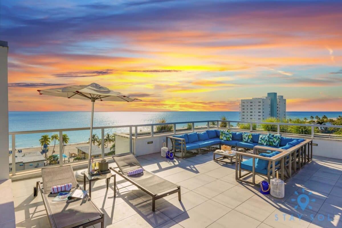 הוליווד Tropical Oasis - Rooftop Pool- Near Beach - Gym מראה חיצוני תמונה
